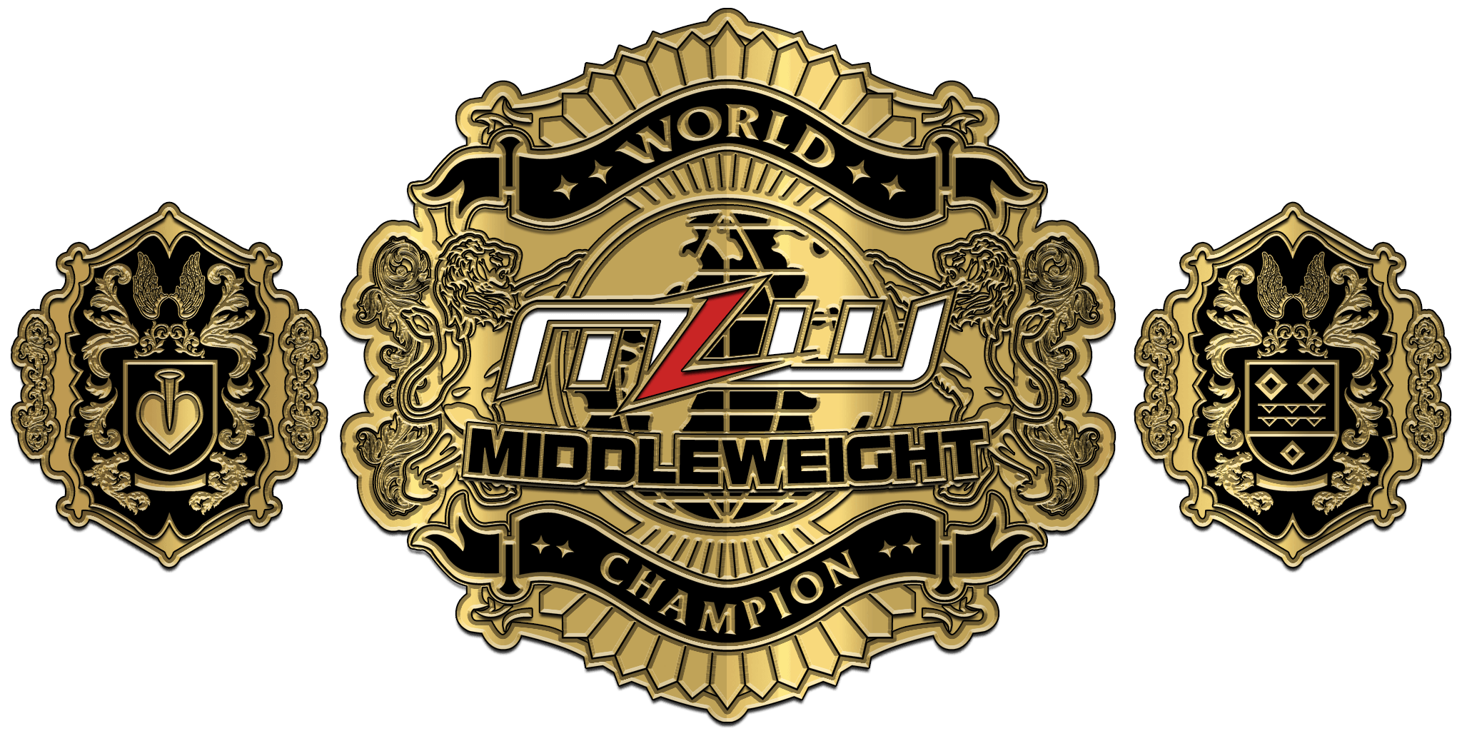 MLWMiddleweight-995760 ZBCB-86 Custom Design Championship Belt - Image 1