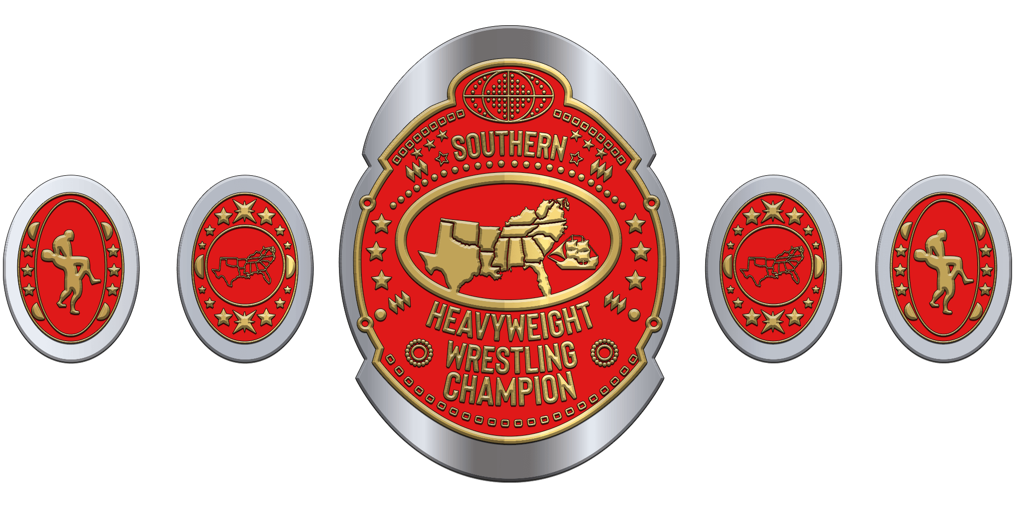 SouthernHeavyweight-145915 ZBCB-120 Custom Design Championship Belt - Image 1
