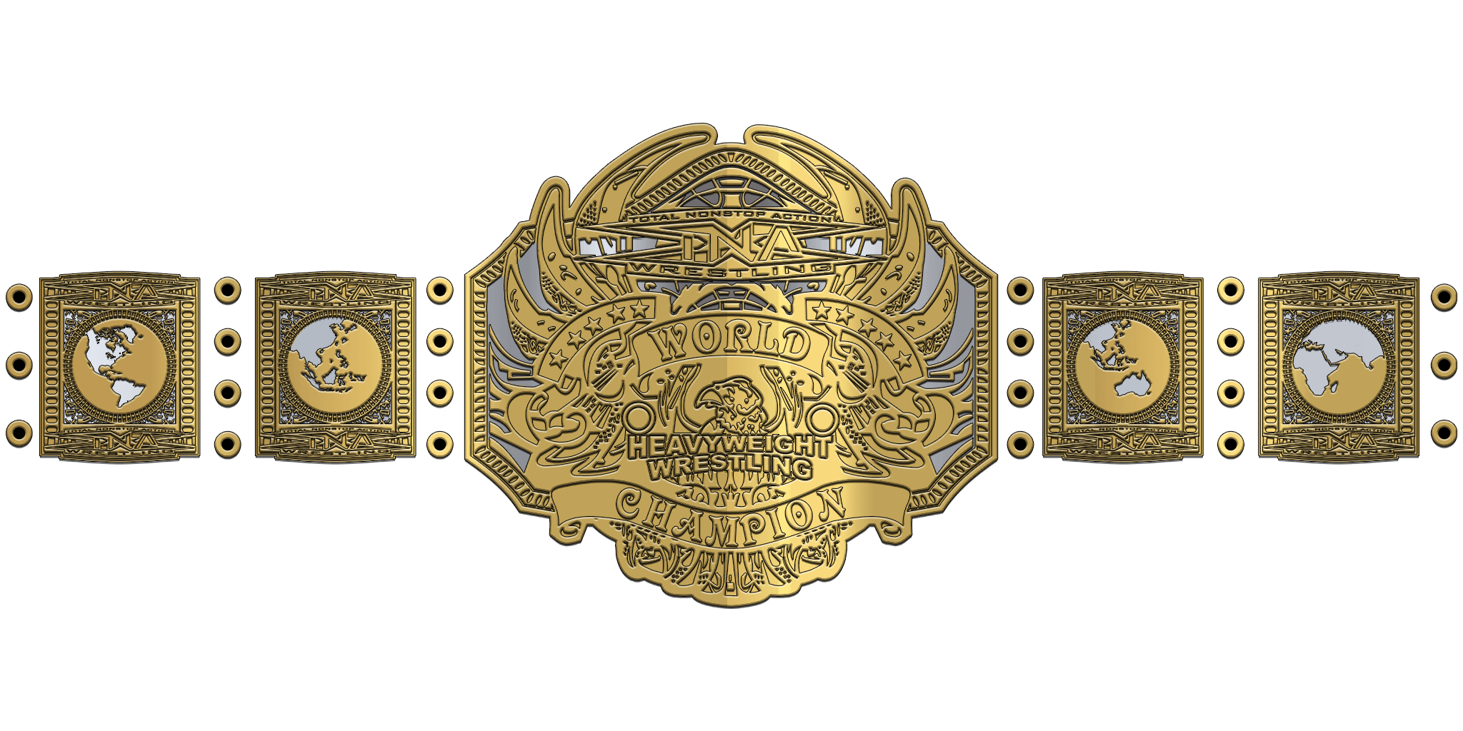 TNAHeavyweight-802439 ZBCB-125 Custom Design Championship Belt - Image 1