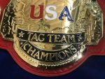 NWA UNITED STATES TAG TEAM 24K GOLD Zinc Championship Belt - Image 7