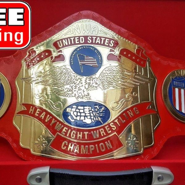 NWA US TAG TEAM Brass Championship Belt