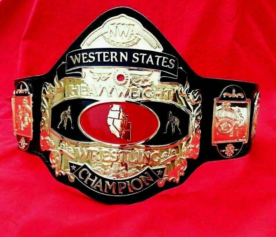 zb_001041_7d4ca80a_nwawestern1_ed173c90-a5da-422e-bb8c-b559aa852b56 NWA WESTERN STATES HEAVYWEIGHT 24K GOLD Zinc Championship Belt - Image 1