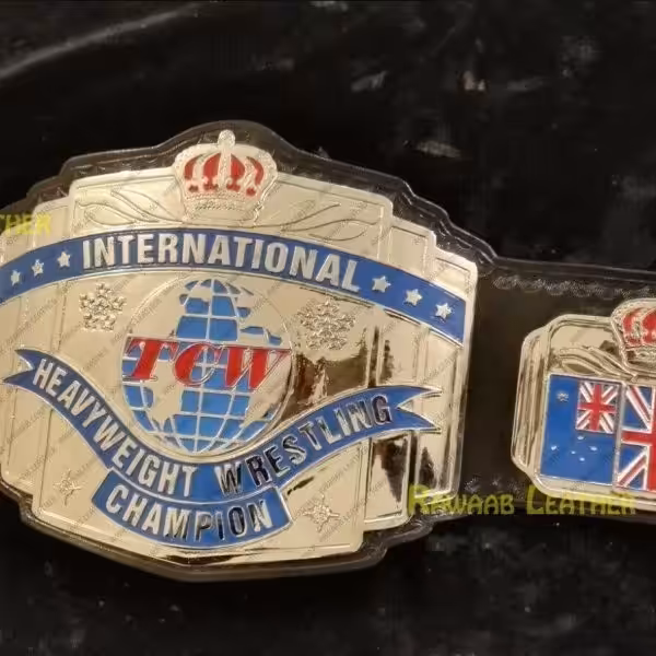 TCW INTERNATIONAL HEAVYWEIGHT Zinc Championship Belt