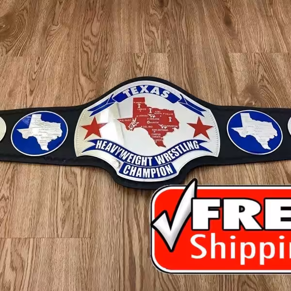 TEXAS HEAVYWEIGHT Brass Championship Belt