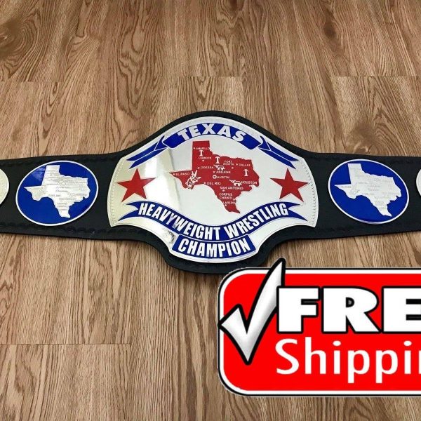 TEXAS HEAVYWEIGHT Brass Championship Belt