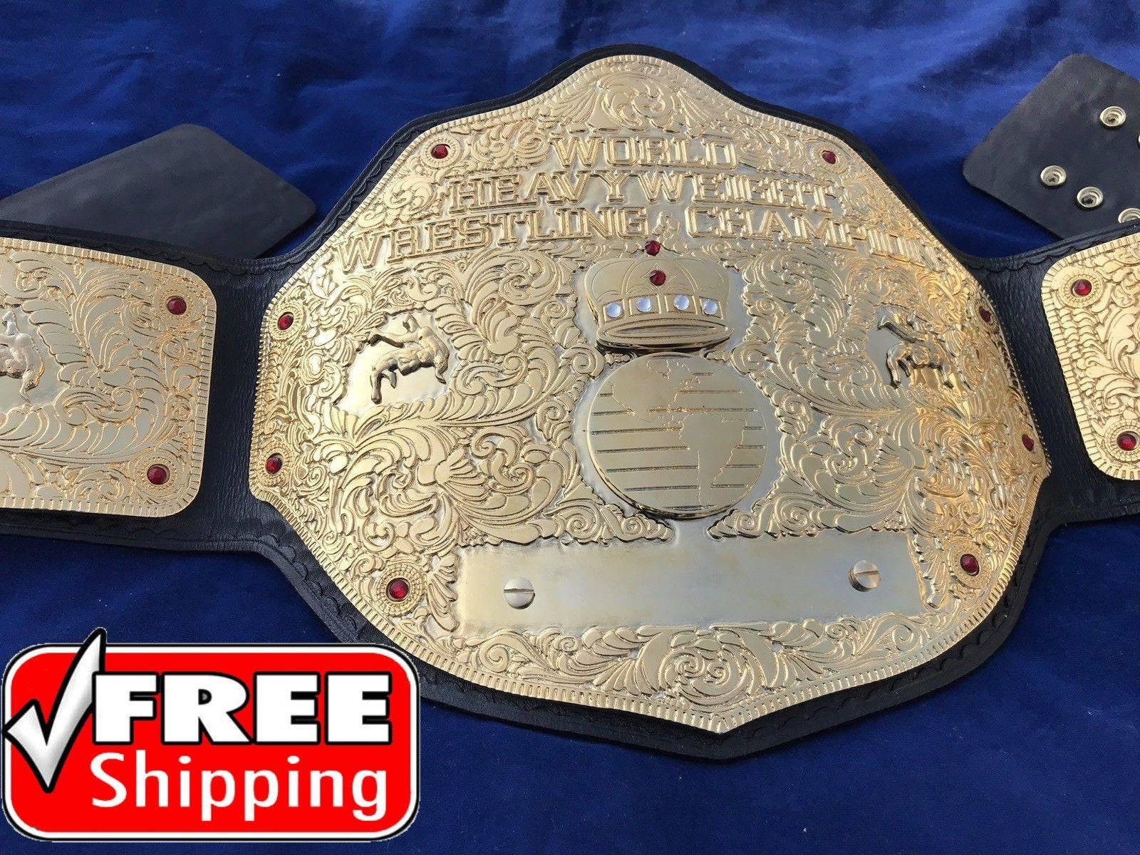 zb_001718_c764779e_WWFBGG1_d4a7b7d7-1b4e-4408-9bec-5baeb7ebf97c WWE BIG GOLD DUAL PLATED 24K GOLD Championship Belt - Image 1