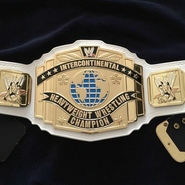 WWF INTERCONTINENTAL WHITE Zinc Championship Title Belt