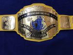 WWF INTERCONTINENTAL YELLOW 24K GOLD Zinc Championship Title Belt - Image 5