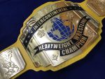 WWF INTERCONTINENTAL YELLOW 24K GOLD Zinc Championship Title Belt - Image 6