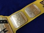 WWF INTERCONTINENTAL YELLOW 24K GOLD Zinc Championship Title Belt - Image 9