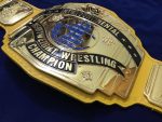 WWF INTERCONTINENTAL YELLOW 24K GOLD Zinc Championship Title Belt - Image 10