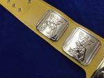 WWF INTERCONTINENTAL YELLOW 24K GOLD Zinc Championship Title Belt - Image 11