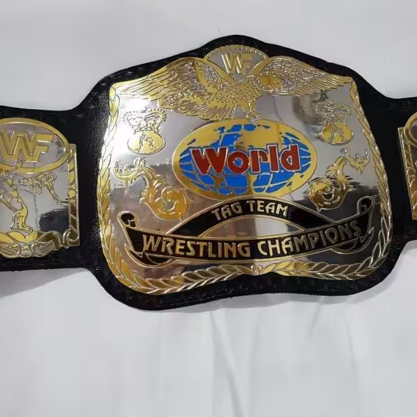 WWF WORLD TAG TEAM DUAL PLATED Brass Championship Belt